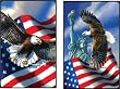 Double Deck Bridge Playing Cards - Symbols of Freedom