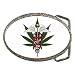 Belt Buckle of Medical Marijuana Logo