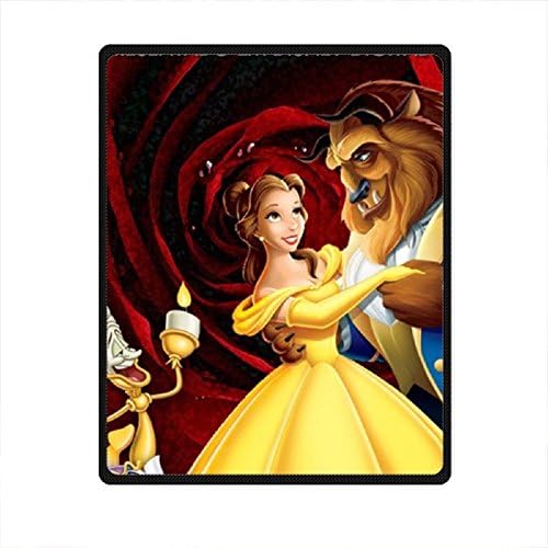 Needyou Beast Beauty Pattern Fleece Throw Blanket 40" x 50"