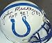 John Mackey autographed Baltimore Colts mini helmet