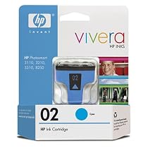 HP 02 Cyan Vivera Ink Cartridge C8771WN