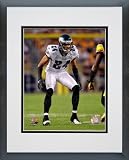 Nnamdi Asomugha Philadelphia Eagles - NFL Framed and Matted Photo - 2011 Action - 11x14 Photo