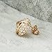 FM42 Pave Clear Crystal Love Knot Style Stud Earrings 12mm E189