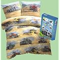 Traktor M�hdrescher Bettw�sche 135x200cm/80x80 cm Linnon (Sommer) RV inkl. Traktor-Memo