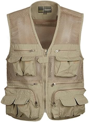 Men's Cotton Comfortable Photographer Hunting Fishing Mesh Vest