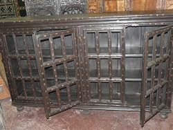 Oxcart Teak Wood Antique Sideboard Buffet Chest India Furniture 73 Inch