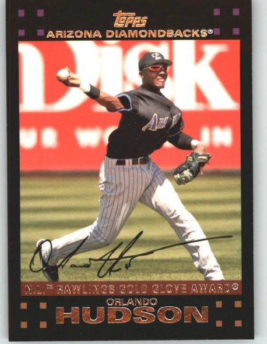 2007 Topps #299 Orlando Hudson GG - Arizona Diamondbacks (Gold Glove Award) (Baseball Cards)
