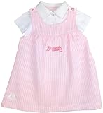 MLB Atlanta Braves Newborn Dugout Darling Seersucker Dress (WHITE/ MILKSHAKE PINK, 6-9)