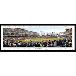 New York Yankees "Final Opening Day" - With Signatures - 13.5"x39" Standard Black Frame