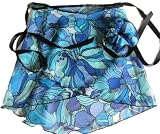 Blue Floral Wrap Ballet Skirt w/matching Hair Scrunchie Adult/ child