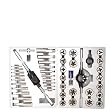 Pro-Grade 45-Piece High-Strength Steel Alloy Tap & Die Set - Large Metric M6 to M24