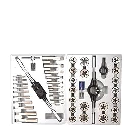 Pro-Grade 45-Piece High-Strength Steel Alloy Tap & Die Set - Large Metric M6 to M24