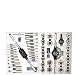 Pro-Grade 45-Piece High-Strength Steel Alloy Tap & Die Set - Large Metric M6 to M24