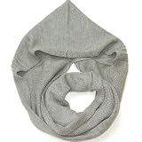 Hooded Snood -Cowl/Snood Scarf for Women and Men-Available in Black, Grey, Red, Beige and Pink - Circle Infinity Loop Scarves