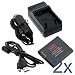 EZOPower 2 x Olympus LI-50B Battery 925mAh + Travel Charger with Car Adapter + USB Cable Cord for Olympus SZ-31MR iHS, SZ-30MR, SZ-12, SZ-11, SZ-20, SZ-10, SP-810UZ, TG-820 iHS, TG-810, TG-620 iHS, XZ-1 Digital Cameras