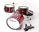 DeRosa by Bridgecraft Child/Kid's Drum Set - DRM 312 RED - For 3 to 5 yrs
