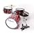 DeRosa by Bridgecraft Child/Kid's Drum Set - DRM 312 RED - For 3 to 5 yrs