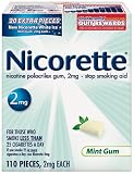  : Nicorette Gum Starter Kit, 2 mg, 110 pieces (Mint)