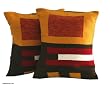 Alpaca wool cushion covers, 'Wari Art' (pair)