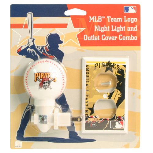 Pittsburgh Pirages Night Light / Outlet Cover Combo Set