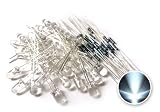 microtivity 5mm Clear White LED w/ Resistors (Pack of 30)