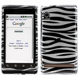 GTMax Silver and Black Zebra Hard Snap On Crystal Cover Case for Verizon Mo ....