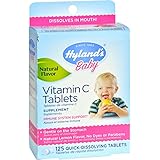 Hyland's Vitamin C Tablets Natural Lemon Flavor -- 25 mg - 125 Tablets