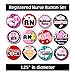 Registered Nurse Buttons Pins