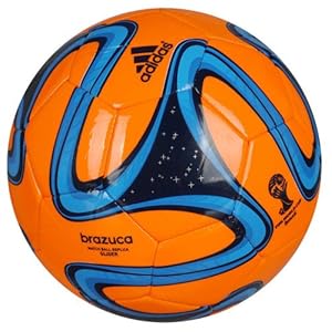 adidas Brazuca Glider World Cup Replica Soccer Ball (5) (Orange)