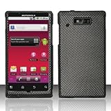 CARBON FIBER Hard Rubber Feel Plastic Design Case for Motorola Triumph [In  ....