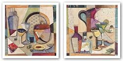 With Salt and Lime and Shaken, Not Stirred Set by Jennifer Bonaventura 18"x18" Art Print