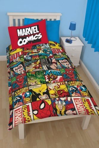 Disney Marvel Comics Defenders Rotary Duvet Set Single by Charatcer World