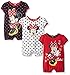 Disney Baby Girls' Minnie 3 Pack Rompers