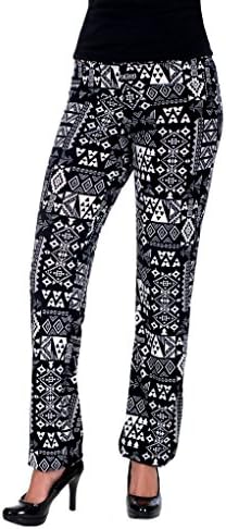 Women's Sheer Harem Pants by Mesmera (Large, Aztec-Black)