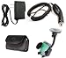 Car Kit Vent and Windshield Suction Mount Holder + Car Auto Plug-in Vehicle Charger + Home Travel Wall AC DC Charger + Leather Cover Case Pouch with Belt Clip for ATT Nokia Mural Grouper 6750 Cell Phone - BestCellBuy Brand