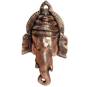 Copper Ganesh Head Wall Hanging