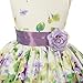 Kids Dream Lavender Flower Print Sash Easter Dress Little Girls 2T-12