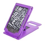 Duragadget Genuine Leather Case & Cover With Stand for Kindle - Purple