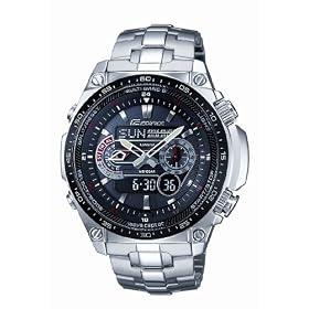Casio Men's Solar Powered Radio Controlled Combi Bracelet Watch ECW-M300EDB-1AER