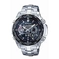 CASIO Edifice ECW-M300EDB-1AER - Reloj de caballero de cuarzo, correa de acero inoxidable color plata