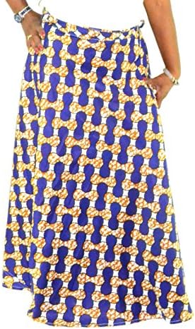 Fashion Island Womens African Skirt Wax Style Material Dashiki Afro Centric