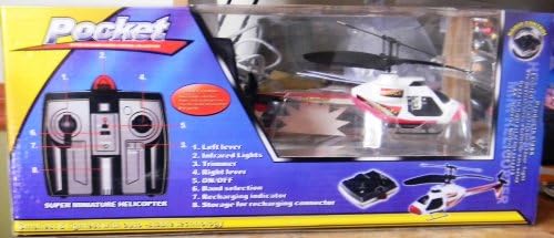 Radio control super wide infrared control pocket helicopter - smallet & lightest with auto-stable technology -colors sent at random