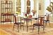 Wine Rack Table Four Side Chairs Set