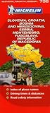 Michelin Map Slovenia, Croatia, Bosnia and Herzegovina, Serbia, Montenegro,  Yugoslavia, Republic Of Macedonia 736 (Maps/Country (Michelin))