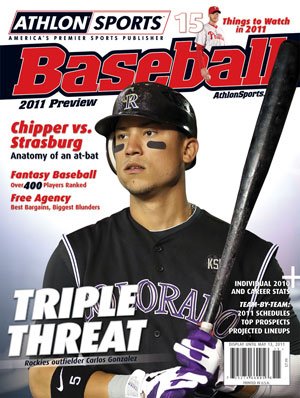 Athlon Sports 2011 MLB Baseball Preview Magazine- Colorado Rockies Cover