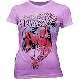Spider-Man Climb Juniors Lilac T-shirt Tee