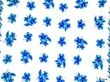 HIBISCUS FLOWER SARONG TURQUOISE / BLUE / WHITE