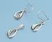 Earrings and Pendant Set - Pear Shaped with Abalone and Sterling Silver