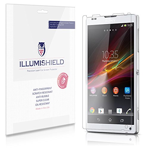 iLLumiShield - Sony Xperia ZL Screen Protector Japanese Ultra Clear HD Film with Anti-Bubble and Anti-Fingerprint - High Quality (Invisible) LCD Shield - Lifetime Replacement Warranty - [3-Pack] OEM / Retail Packaging
