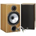 Monitor Audio BR2 packaged (Cherry finish) with 10 Metres QED Micro Speaker Cable.